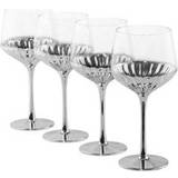 Wine Glasses on sale Waterside Set of 4 Platinum Wine Glass 4pcs