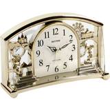 Alarm Clocks Rhythm Gold Mantel Alarm Clock with Crystals 4SE535WR18