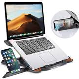 Apex industries- laptop stand, with phone holder and 360°adjustable