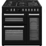 New World Dual Fuel Ovens Gas Cookers New World NW92TDF3BL dual fuel