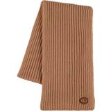Gucci Women Scarfs Gucci Ribbed-knit wool and cashmere scarf beige One fits all