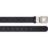 Gucci Belts Gucci GG reversible canvas and leather belt black 110CM