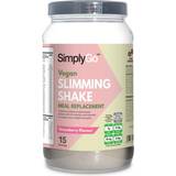 Weight Control & Detox Simply Supplements Vegan slimming shake dairy free delicious strawberry flavour