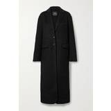 Cashmere Outerwear Anine Bing Black Quinn Coat Black