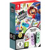 Bundle switch Nintendo Super Mario Party + Purple & Pastel Green Joy-Con Bundle (Switch)