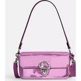 Purple Handbags Coach Studio Sequin Baguette Bag Dark Magenta Purple
