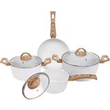 Gr8 Home Coconut Cookware Set with lid 7 Parts