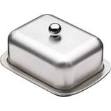 Steel Serving Platters & Trays Masterclass Deep Double Walled Insulated Covered Butter Dish