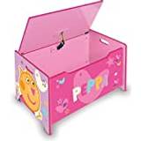 Chests Kid's Room Peppa Pig Deluxe Wooden Toy Box & Bench