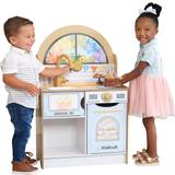 Kitchen Toys Kidkraft Let's Celebrate! Wooden Party Play Kitchen with Changing Background, Lights & Sounds and 8 Accessories