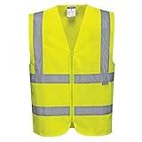 Yellow Work Vests Portwest Hi-Vis Band and Brace Vest