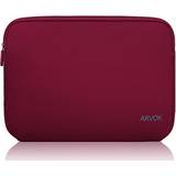Red Sleeves Arvok 13 13.3 14 Inch Water-resistant Neoprene Laptop Sleeve Case Bag Wine