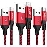 NVEUS Micro USB Cable, [3Pack Braided Micro Sync Galaxy 2m