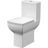 Nuie Ava Comfort Height Rimless Pan, Cistern & Seat White