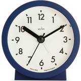 Blue Alarm Clocks Acctim Gaby Midnight Blue Small Analogue Contemporary Bedside Alarm Clock 16319