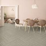 Withstand Floor Heating Wood Flooring Kraus Rigid Core Herringbone Luxury Vinyl Floor Tile Owsten Grey