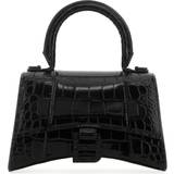 Balenciaga Bags Balenciaga Black Leather Xs Hourglass Handbag Black