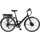 E-Road - Unisex E-City Bikes Basis Hybrid Folding E-Bike 700c Wheel - Black/Green Unisex