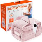 Electric Heated Throw Pink 200cm Double