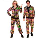 Trousers Fancy Dresses Widmann 80er jahre hippie trainingsanzug gr. s-xxl – unisex peace Mehrfarbig 165-170cm