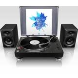 Pioneer dj dm 40d Pioneer Pioneer DJ PLX500 Black Turntable Single & Pioneer DJ DM-40D Black Bundle