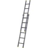 Aluminum Extension Ladders Werner 57711420 Square Rung Double Extension Ladder 4.13m