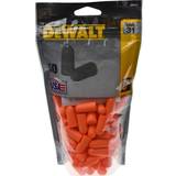Orange Protective Gear Dewalt Disposable Earplugs Zip-Log Bag Pairs