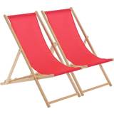 Sun Chairs Harbour Housewares Folding Garden Sun Lounger Deck x2
