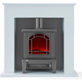Warmlite Ealing 1.8KW Compact Stove Fire Suite Grey