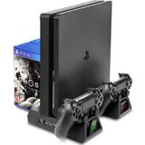 Charging Stations Kingtop PS4 Multi-Function Cooling Stand, Charging Dock & Game