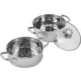 Stainless Steel Casseroles Vevor Steamer Pot 8.66-inch with lid