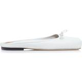 Jacquemus 5mm Flat Leather Mules Off-White