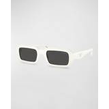 Prada Women Sunglasses Prada White PR A12S Irregular-frame Acetate