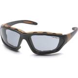 Carhartt Protective Gear Carhartt Pyramex Safety Products Llc CHB420DTP Gray Lens Black & Tan Glasses