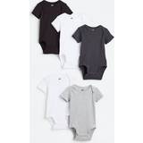 Grey Bodysuits H&M Baby Grey 5-pack cotton bodysuits