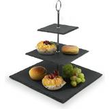 Grey Cake Stands Van Gogh 3 Tier Wedding Square Cake Stand