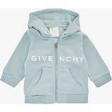 Babies Hoodies Children's Clothing Givenchy Pale Blue Kids Logo-print Regular-fit Cotton-blend Hoody months-3 Years Months