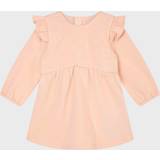 Pink Dresses Chloé Pink Washed Pink Kids Ruffled Floral-embroidered Cotton-jersey Dress months-3 Years Months