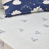 Polyester Sheets Kid's Room Peter Rabbit Sleepy Head Fitted Bed Sheet Mint, Mint