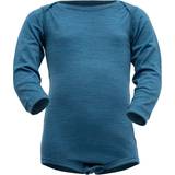 9-12M Base Layer Children's Clothing Devold Breeze Merino Baby Body - Blue Melange