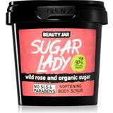 Women Body Scrubs Jar Sugar Lady body scrub with raspberry