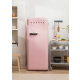 Pink Freestanding Refrigerators Retro Frigorifero Pink