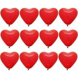 Latex Balloons Valentines Red Heart Balloons 12\' Pack Of 12