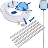 Pool Vacuum Cleaners Deuba Pool Cleaning Kit 8Pcs with Brushes, Hose, Net & more