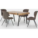 Faux Leathers Furniture SECONIQUE Treviso & Quebec Dining Table