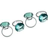 Napkin Rings Premier Housewares Teal Diamante Napkin Ring 4pcs