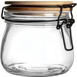 Brown Kitchen Containers Argon Tableware Scandi Jar with Cork Lids Kitchen Container