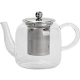 Teapots Argon Tableware Clear Glass with Infuser Leaf 800ml Vintage Teapot