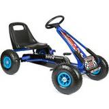 Bopster Pedal Go Kart with Inflatable Tyres 5-8 Years Blue