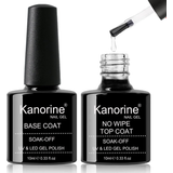 Strengthening Top Coats Branded Kanorine UV LED Soak Off Gel Nail Polish Top Coat Base Coat Wipe